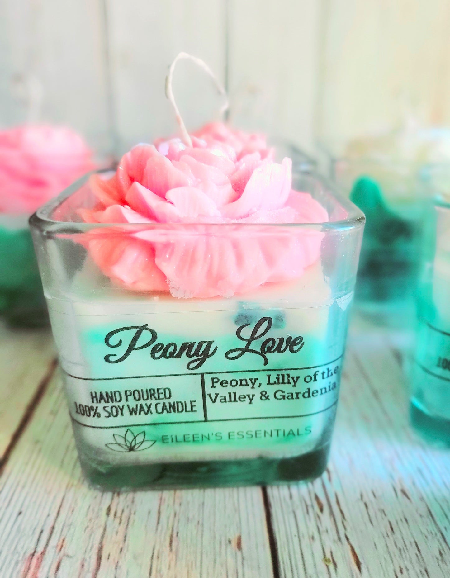 FLOWER CANDLES; Peony Love (Multiple Colors)