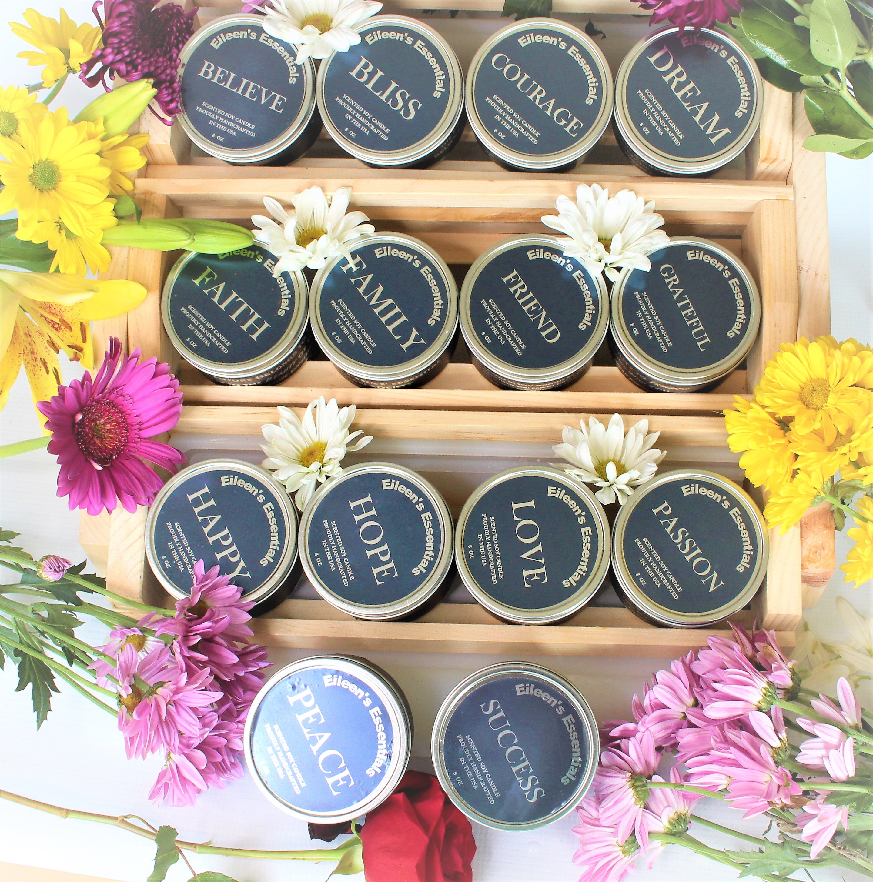 Candles; Inspirational Travel Tin Collection