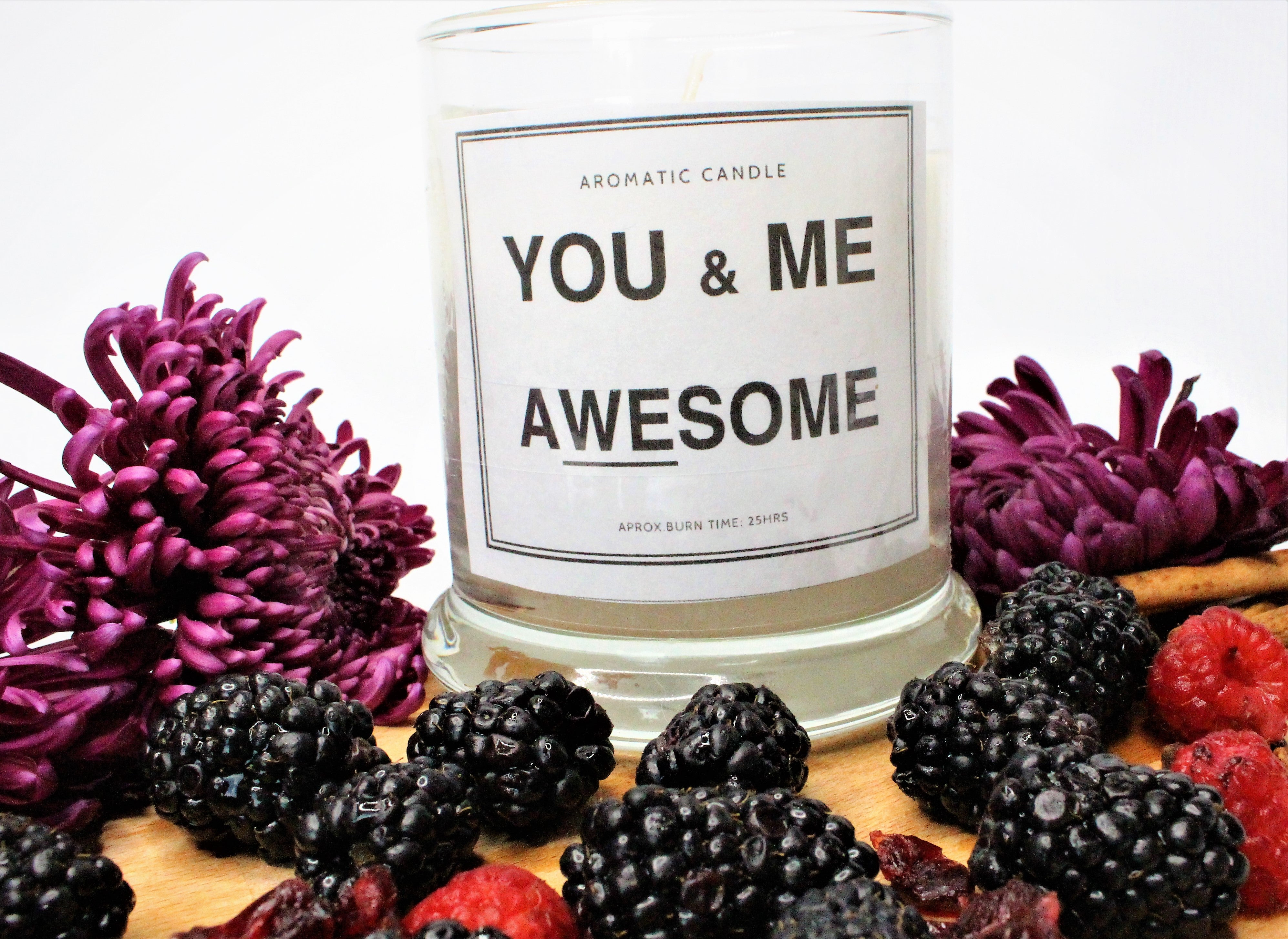 Sentimental Candle; YOU + ME =AWESOME - Eileen's Essentials