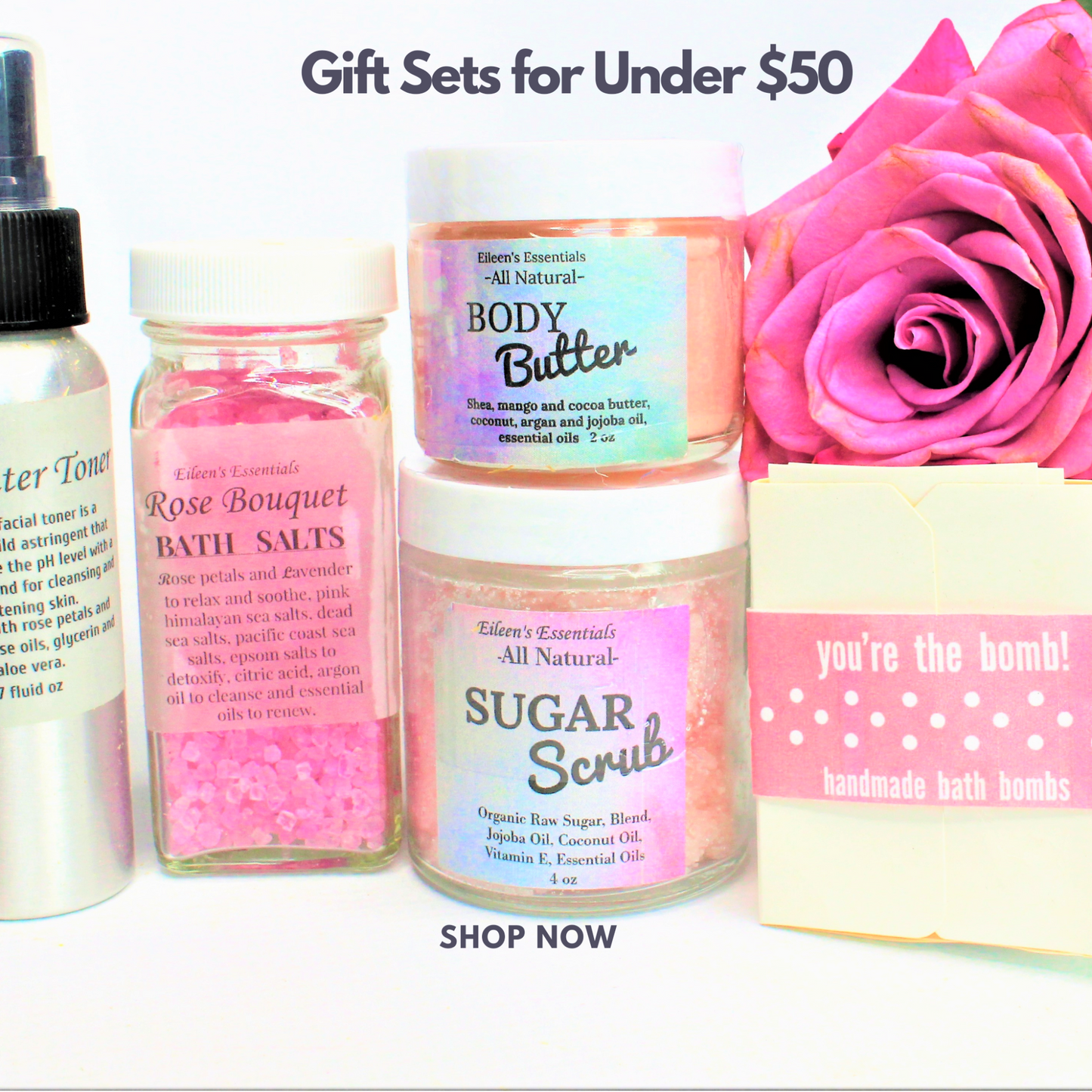 Spa Deal Gift Set; Rose Bouquet