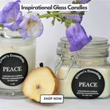 Candles; Inspirational Glass Collection
