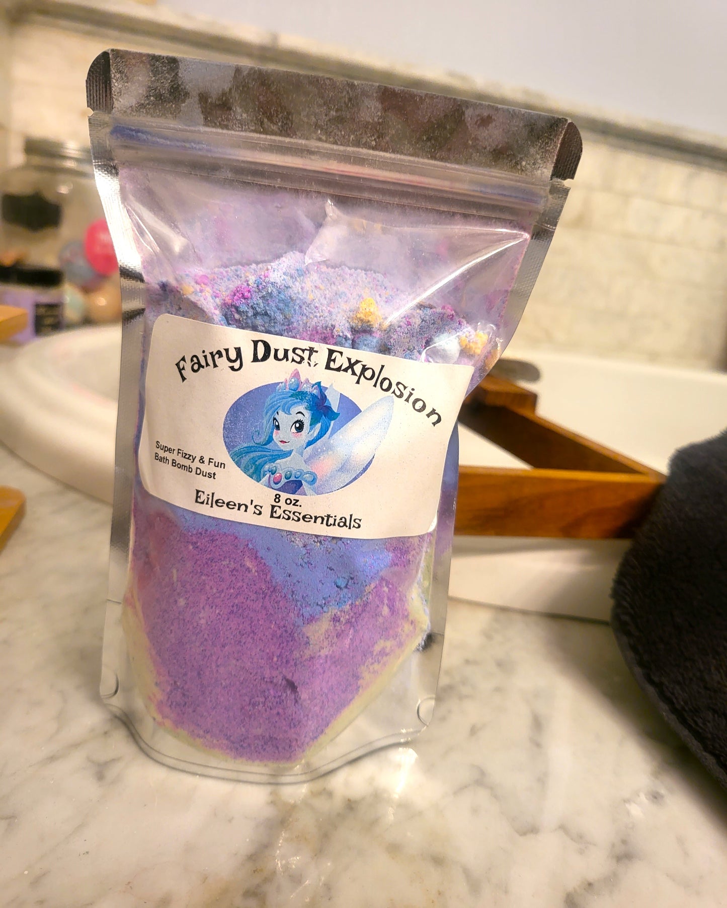 Fizzy Fairy Dust Bath Bomb Explosion
