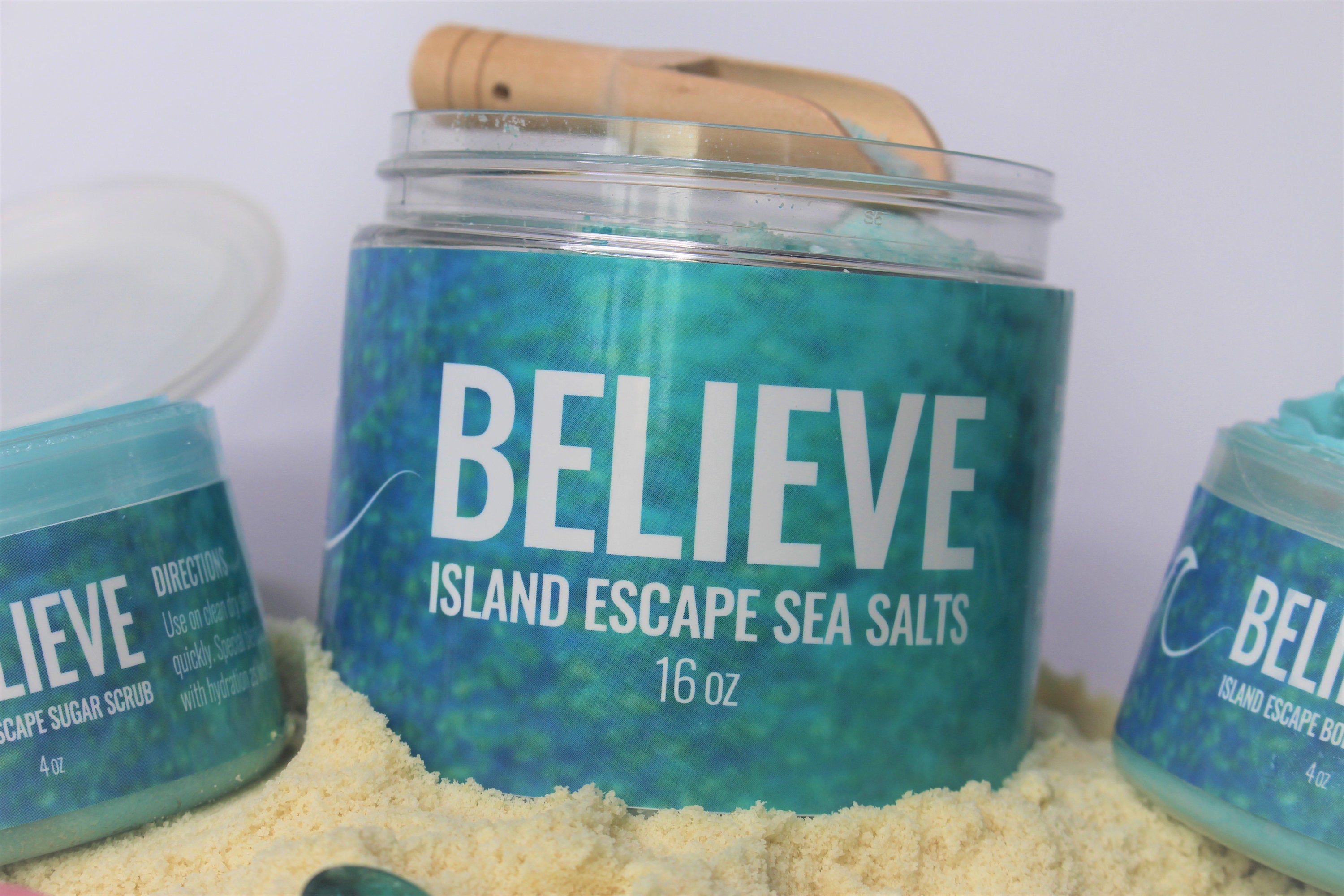 Organic Sea Salts; BELIEVE (Island Escapes) - Eileen's Essentials