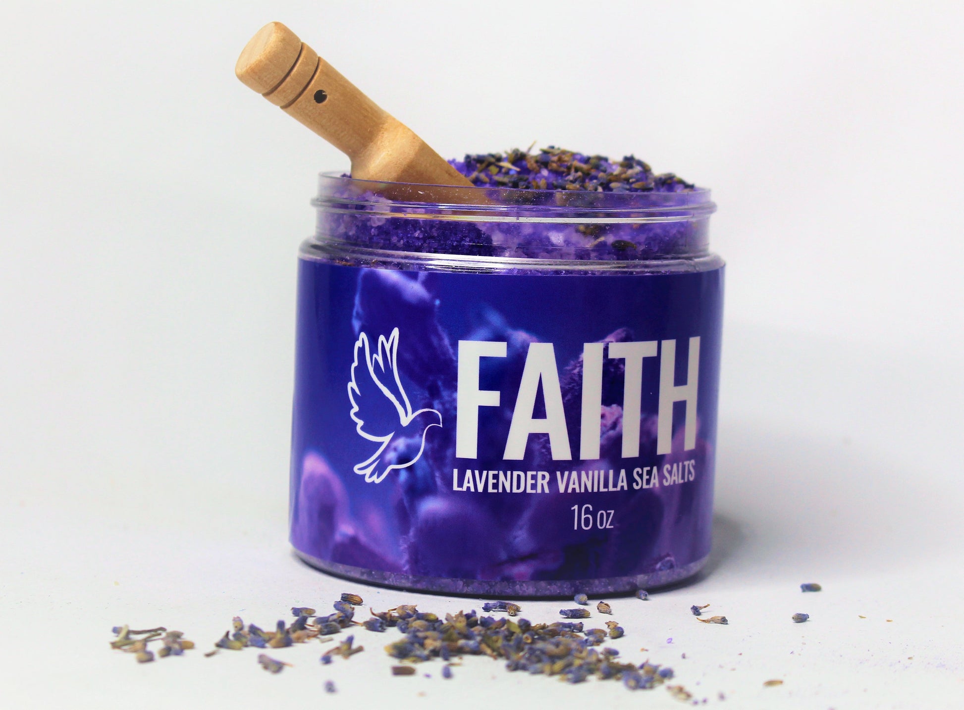 Organic Sea Salts; FAITH (Lavender & Vanilla) - Eileen's Essentials
