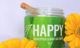 Organic Sea Salts; HAPPY (Eucalyptus & Mint) - Eileen's Essentials