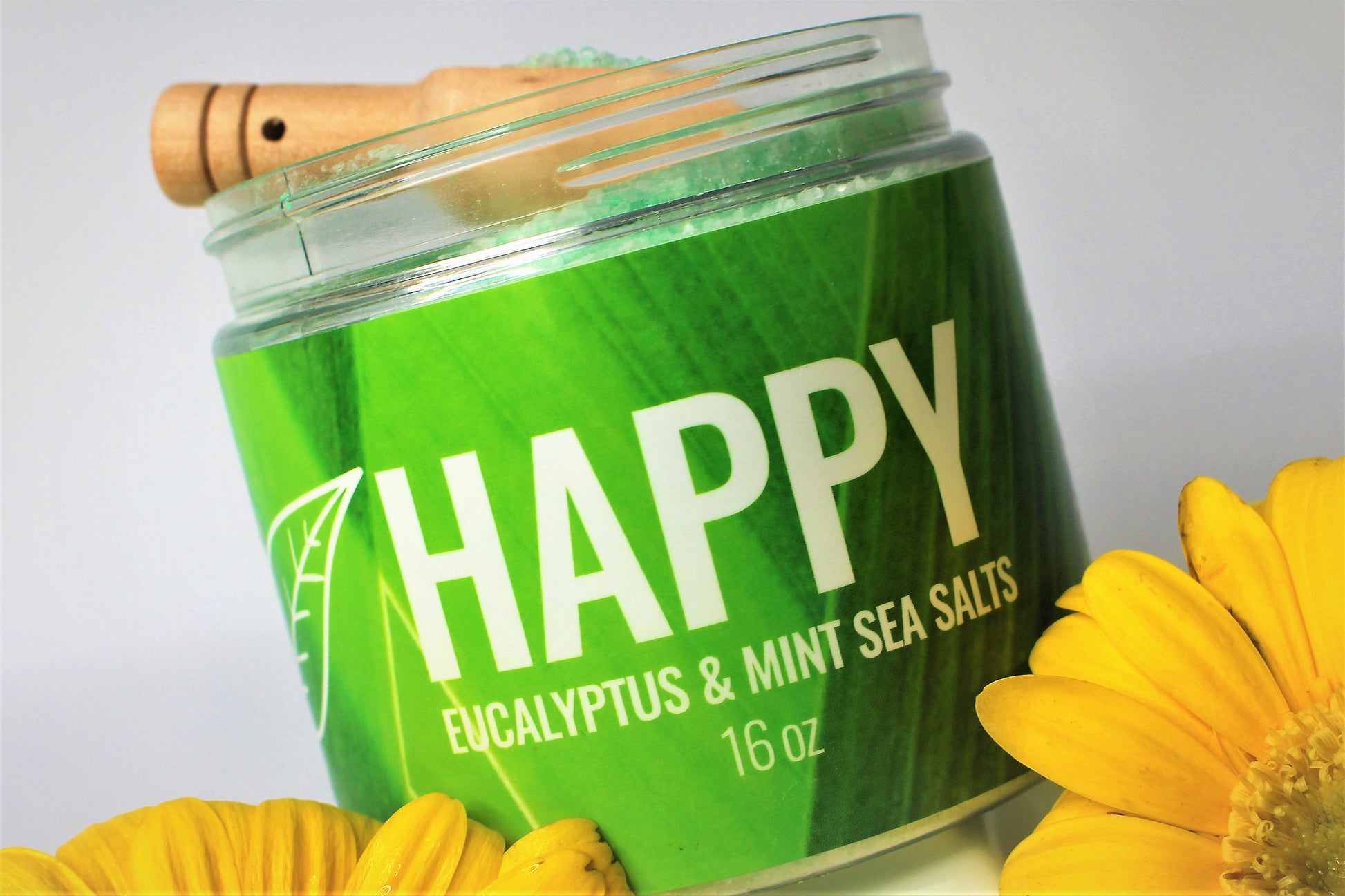 Organic Sea Salts; HAPPY (Eucalyptus & Mint) - Eileen's Essentials