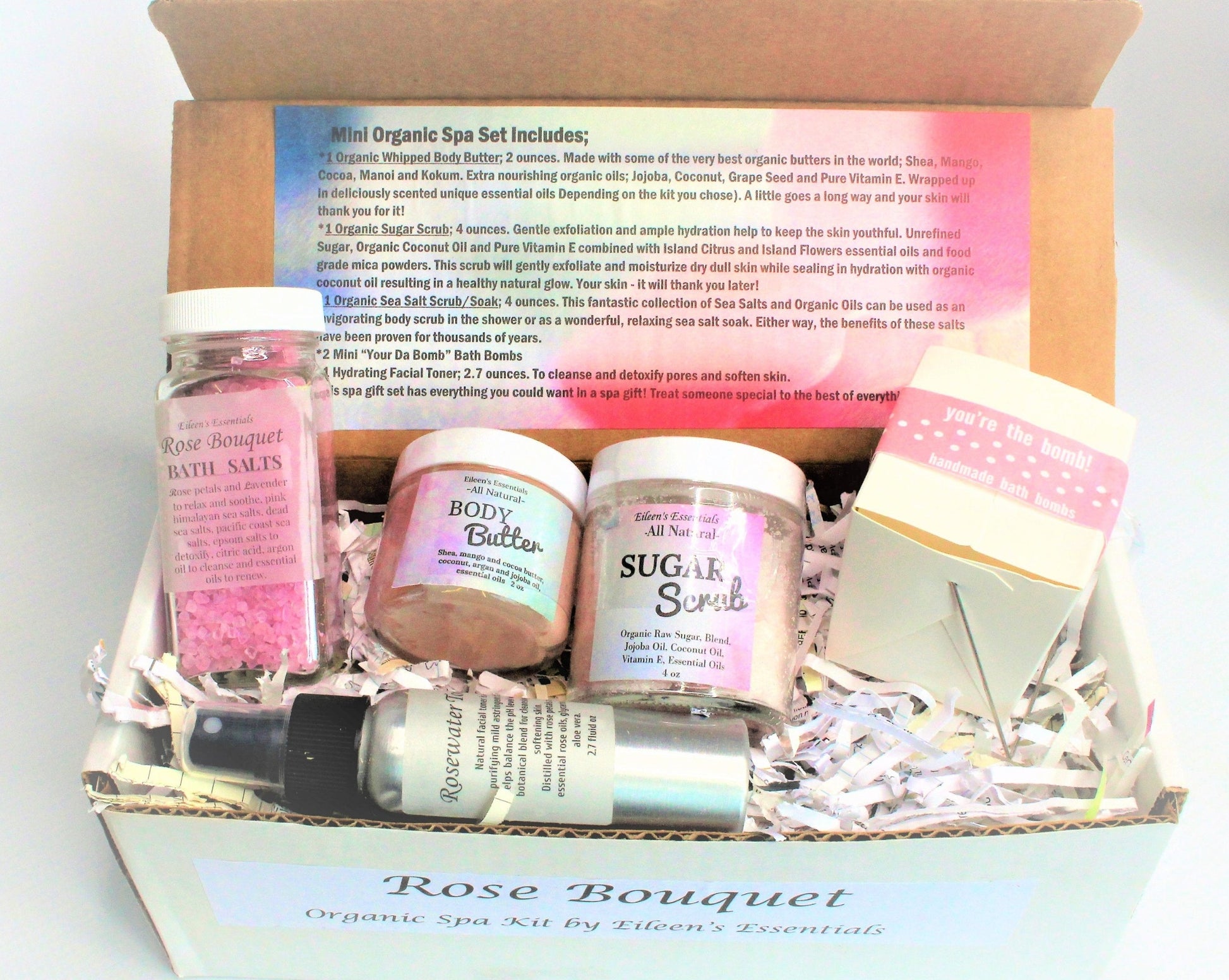 Spa Gift Set; Rose Bouquet - Eileen's Essentials