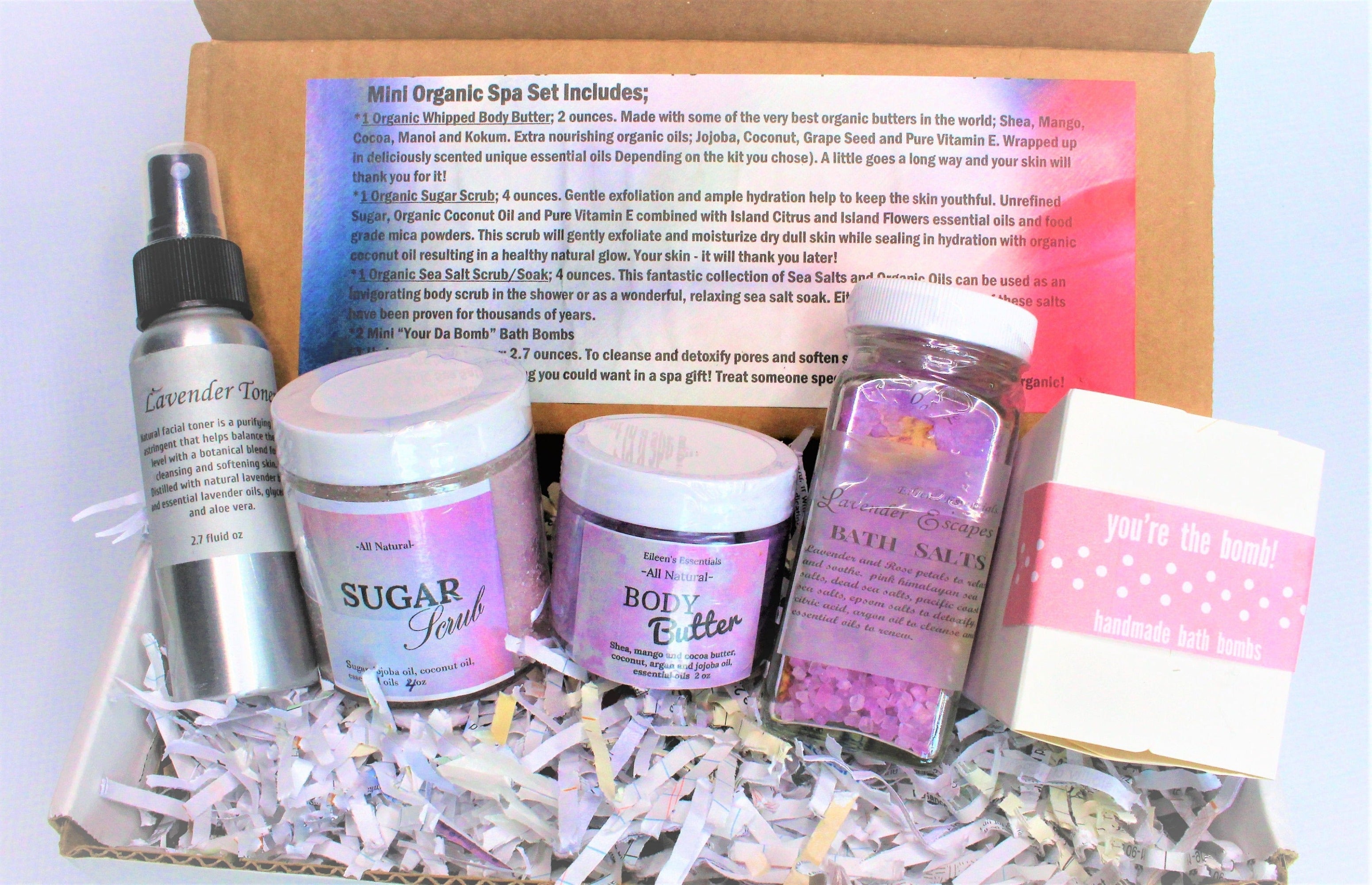 Spa Gift Set; Lavender Fields - Eileen's Essentials