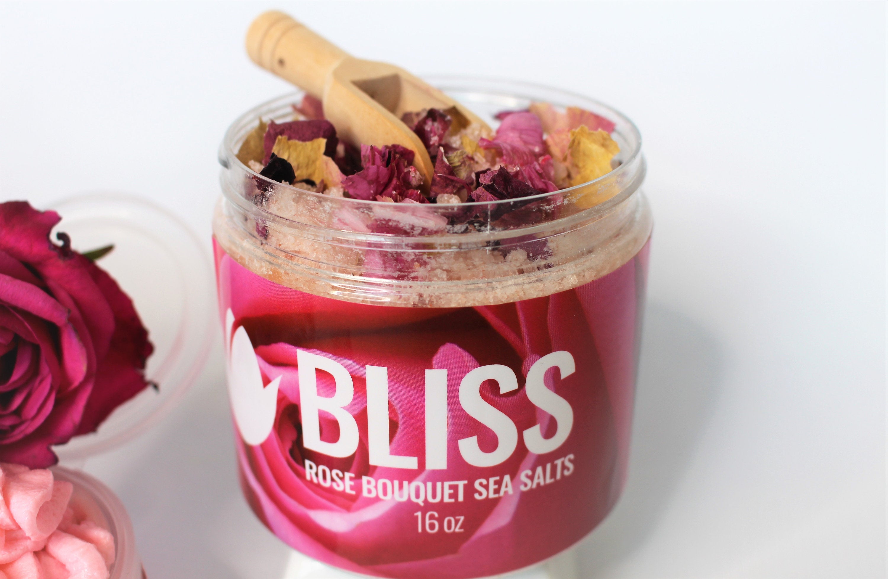 Organic Sea Salts; BLISS (Rose Bouquet) - Eileen's Essentials