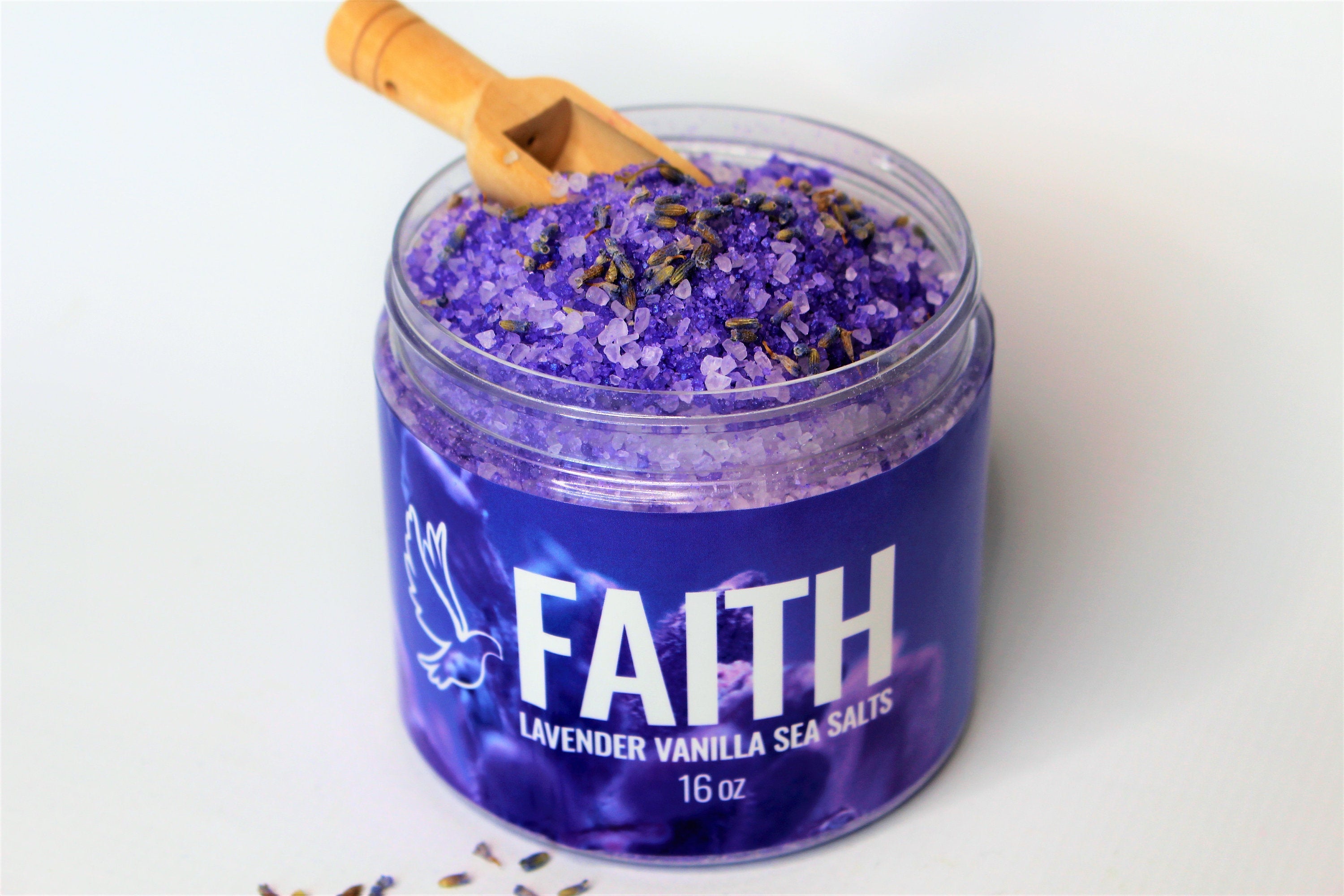 Organic Sea Salts; FAITH (Lavender & Vanilla) - Eileen's Essentials