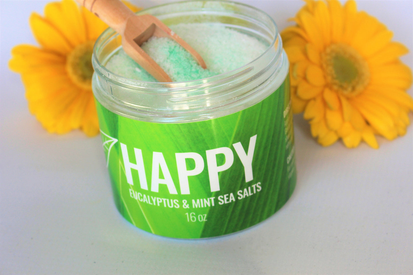Organic Sea Salts; HAPPY (Eucalyptus & Mint) - Eileen's Essentials