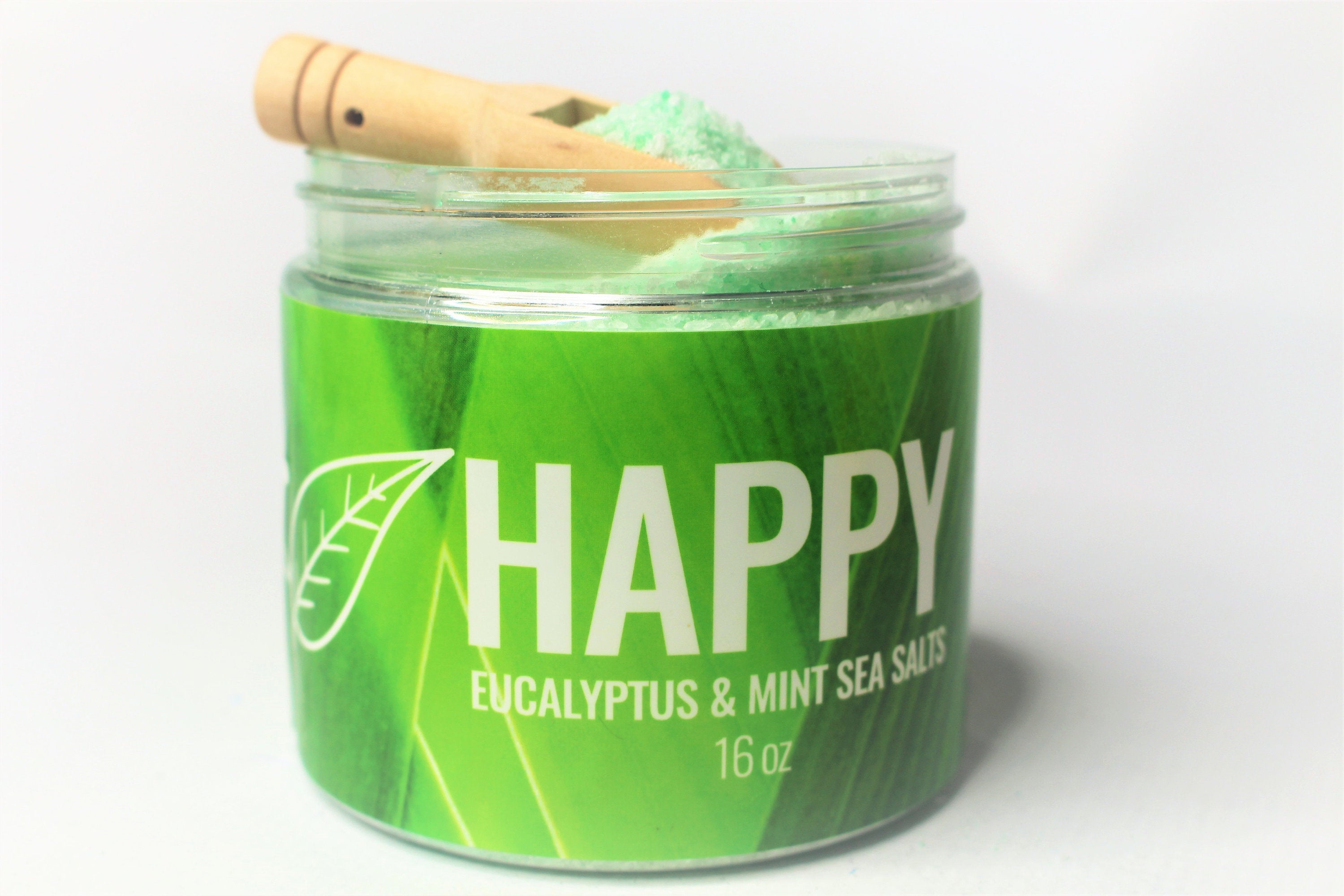 Organic Sea Salts; HAPPY (Eucalyptus & Mint) - Eileen's Essentials