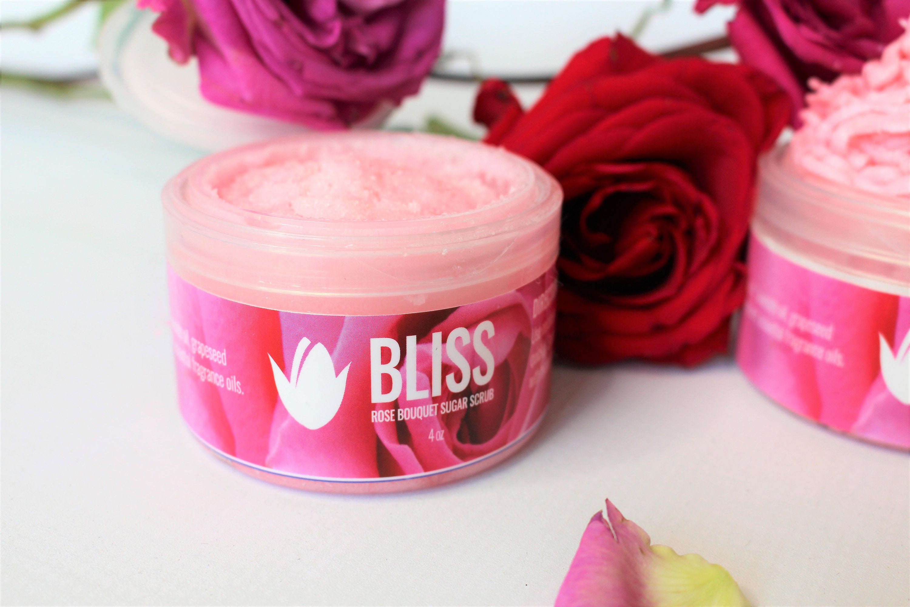 Whipped Sugar Scrub; BLISS (Rose Bouquet) - Eileen's Essentials
