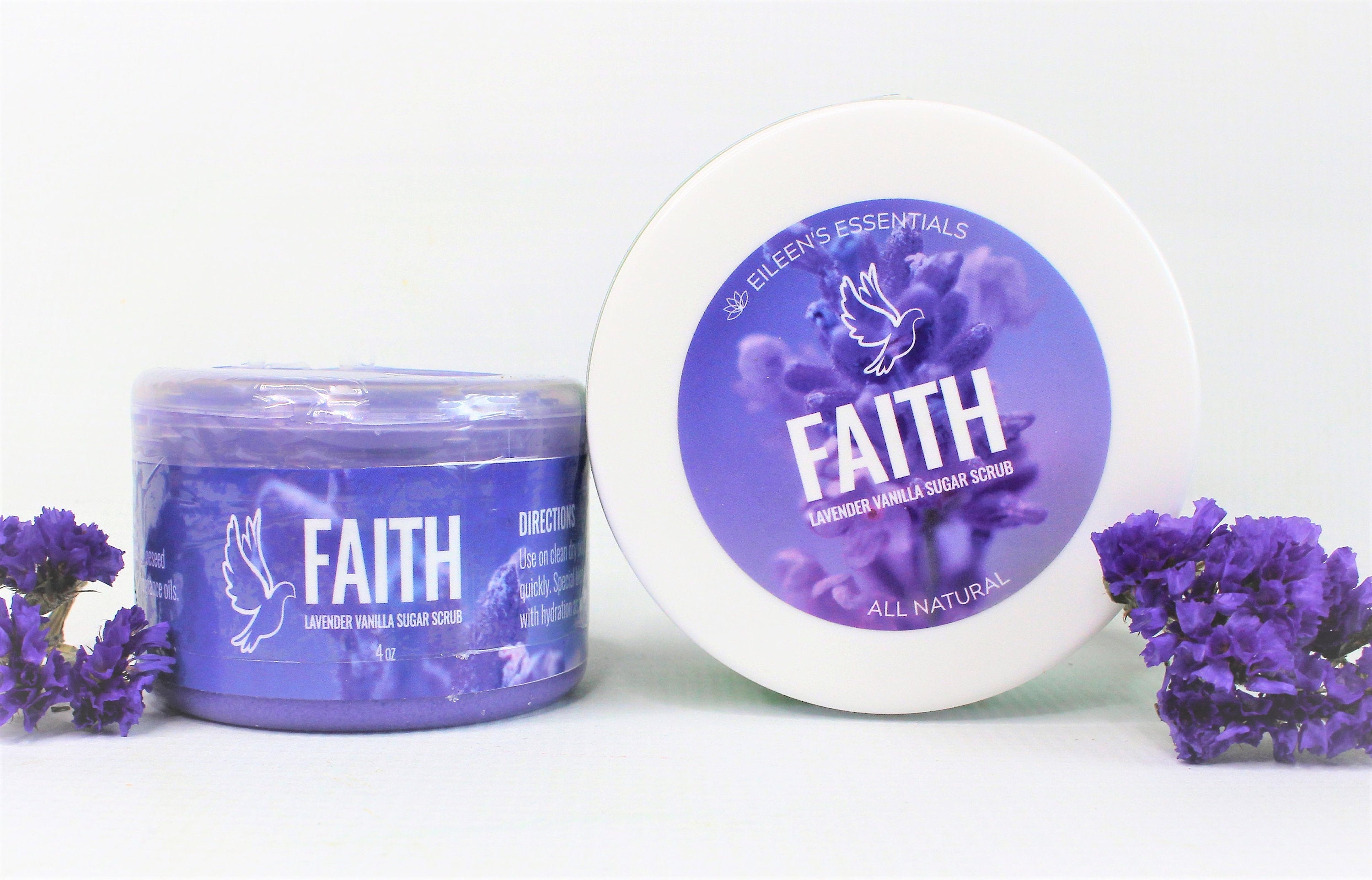 Whipped Sugar Scrub; FAITH (Lavender & Vanilla) - Eileen's Essentials