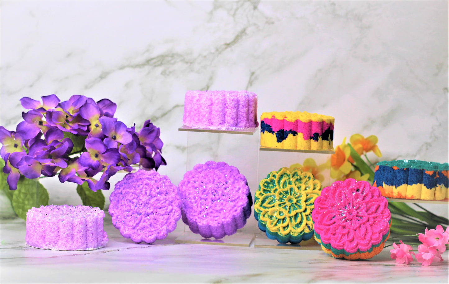Jumbo Moon Cake Bubble Bombs & Moon Cake Salt Soaks