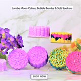 Jumbo Moon Cake Bubble Bombs & Moon Cake Salt Soaks