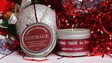 Inspirational Travel Candle; COURAGE - Eileen's Essentials