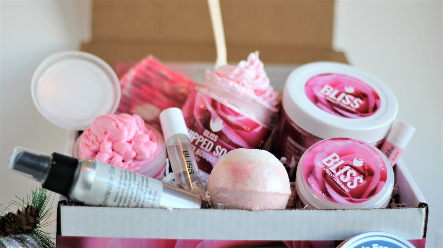 The Ultimate Spa Gift Set; "BLISS" (Fresh Cut Roses)