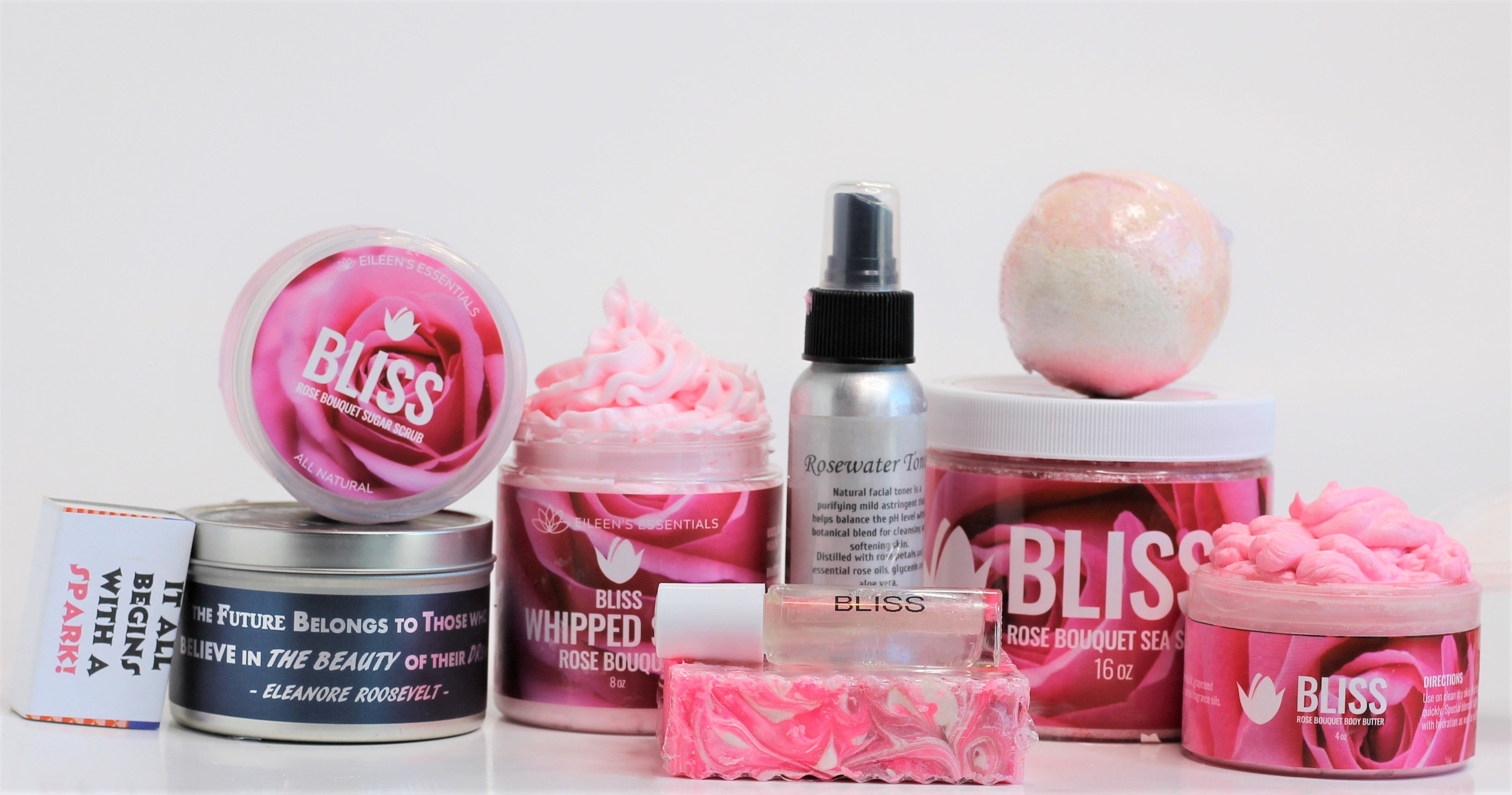 The Ultimate Spa Gift Set; "BLISS" (Fresh Cut Roses)