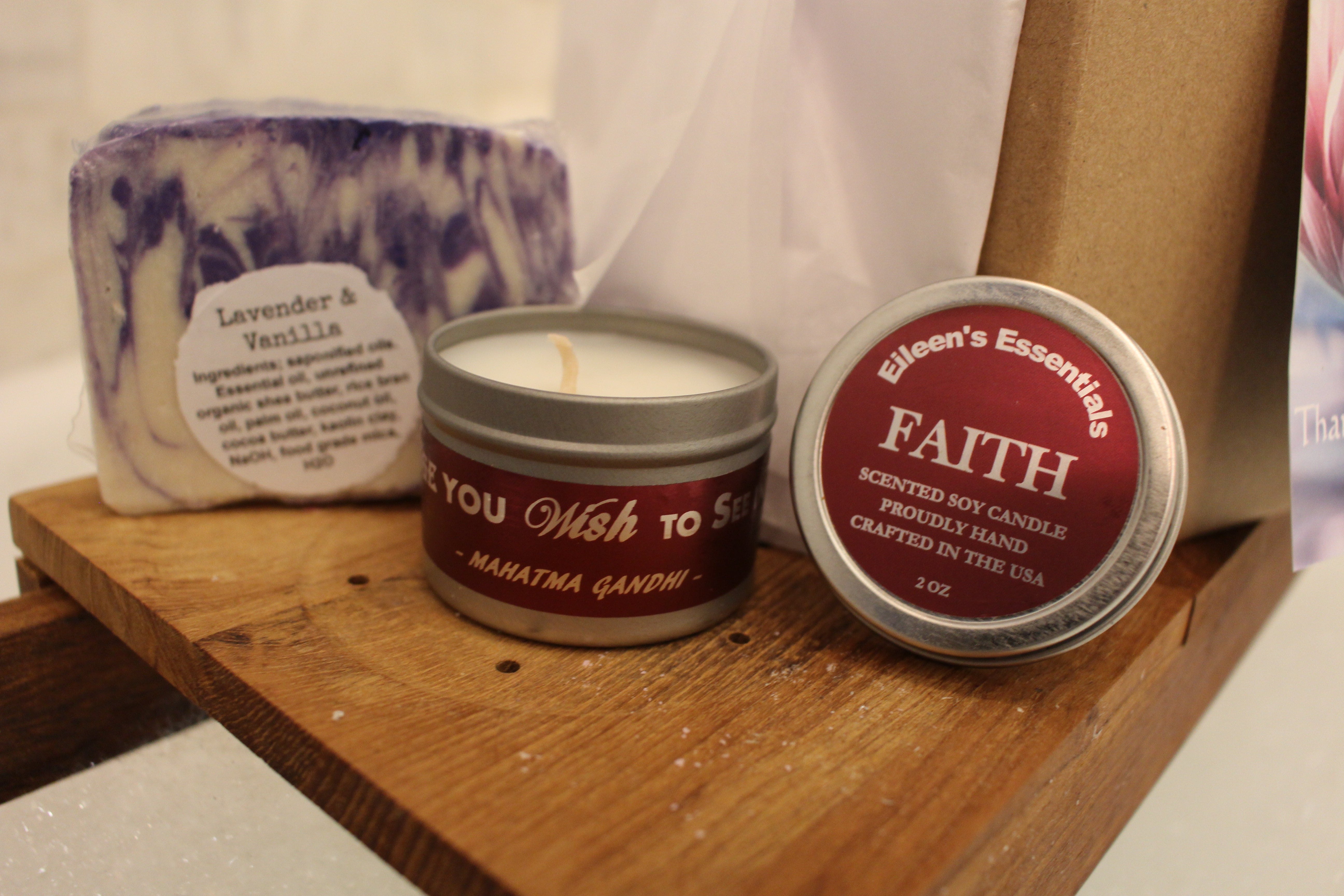 Spa Set Combo; FAITH (Lavender & Vanilla) - Eileen's Essentials