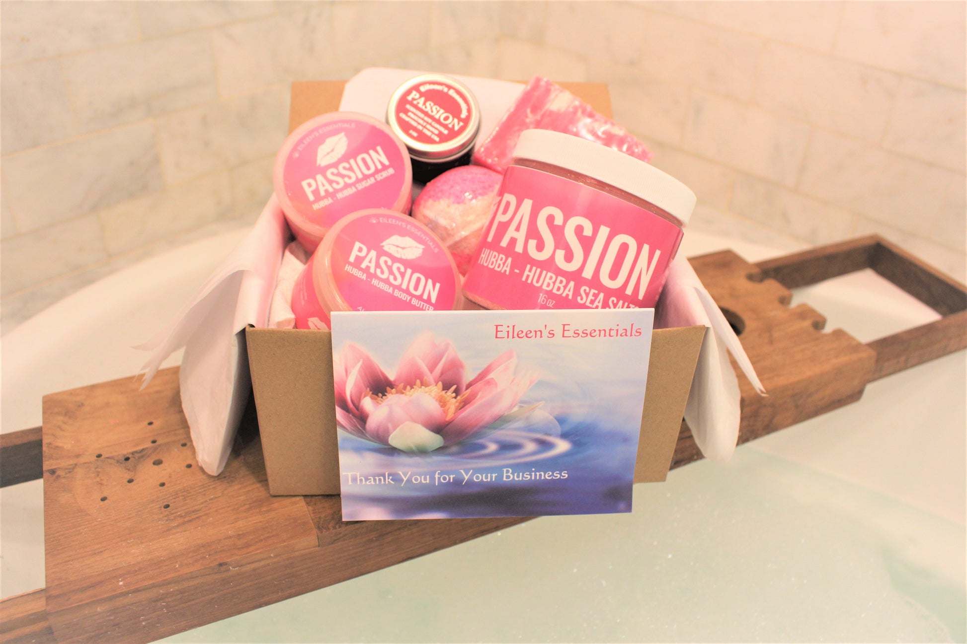 Spa Set Combo; PASSION (Hubba-Hubba) - Eileen's Essentials
