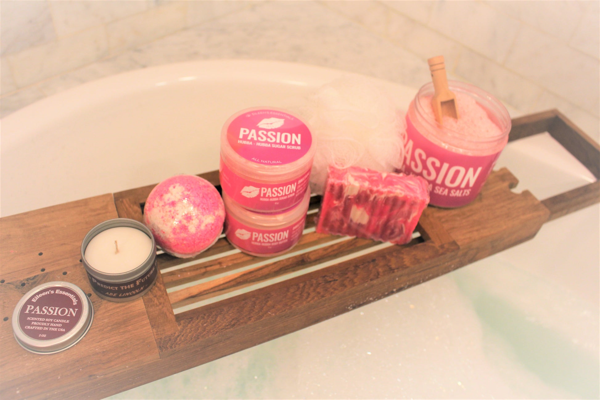 Spa Set Combo; PASSION (Hubba-Hubba) - Eileen's Essentials