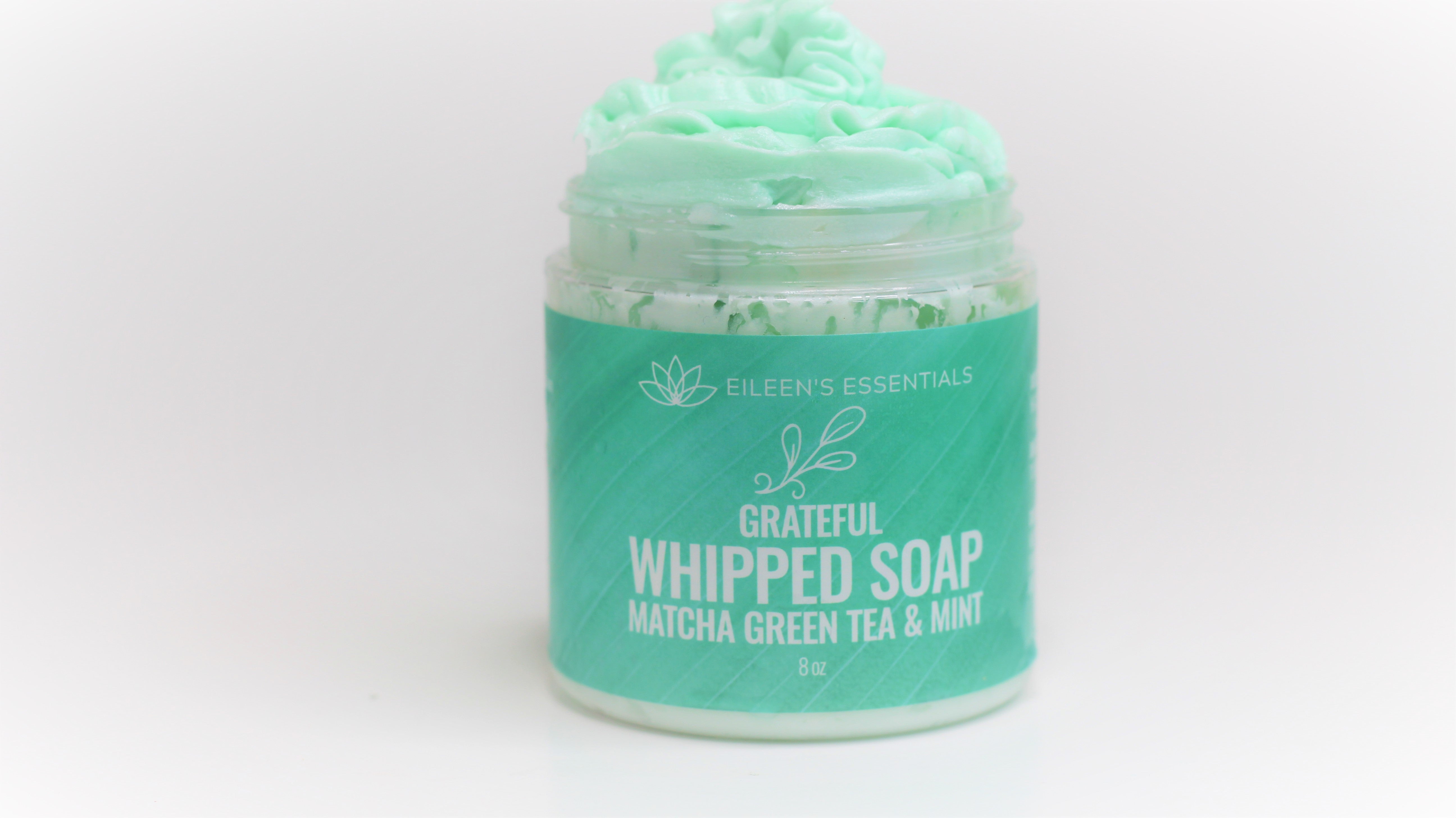 Whipped Soap; GRATEFUL (Matcha Green Tea & Mint)