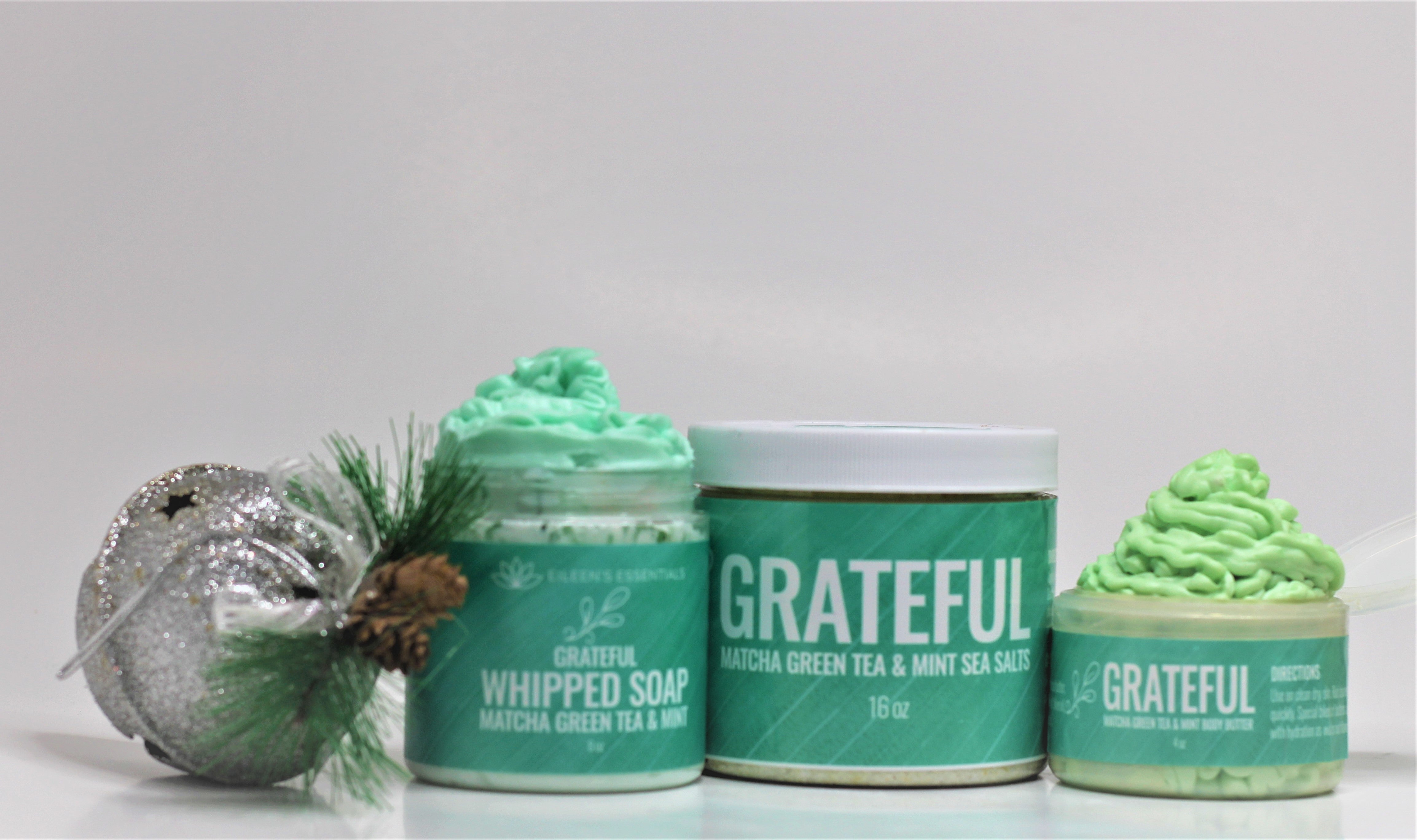 Skincare Collection/Whipped Soap; GRATEFUL (Matcha Green Tea & Mint)