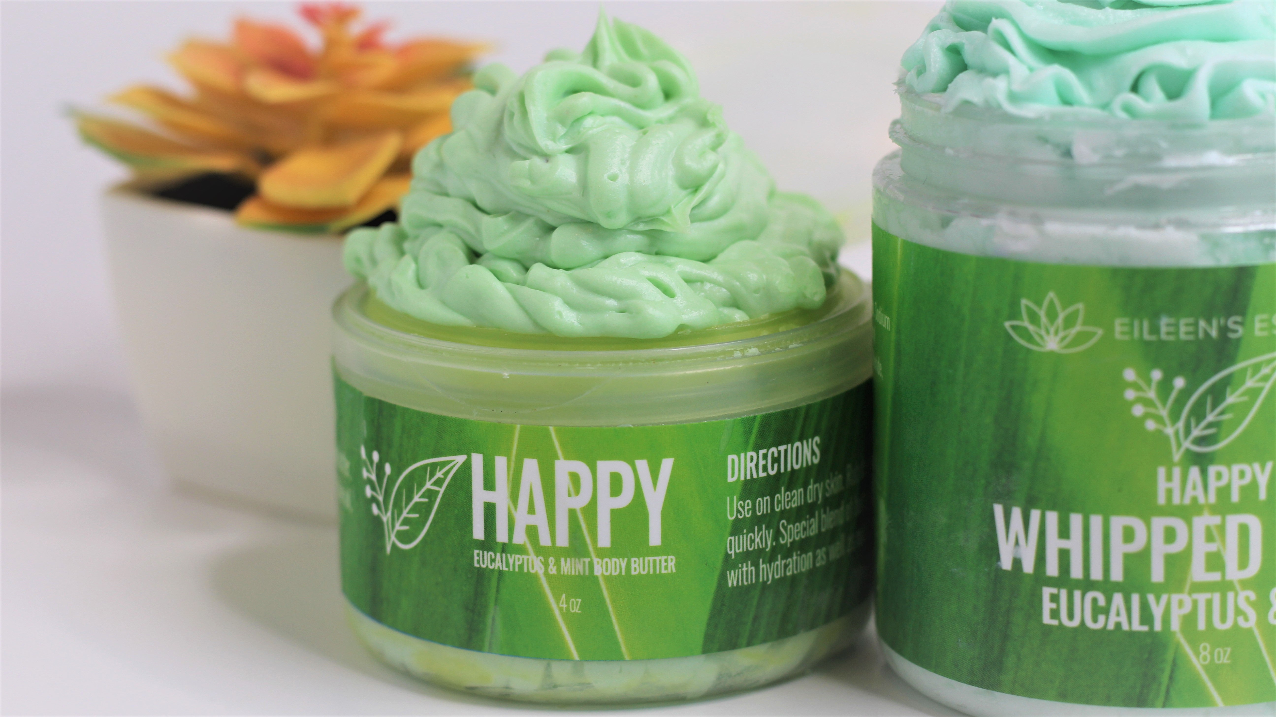 Skincare Collection/Whipped Soap; HAPPY (Eucalyptus & Mint)